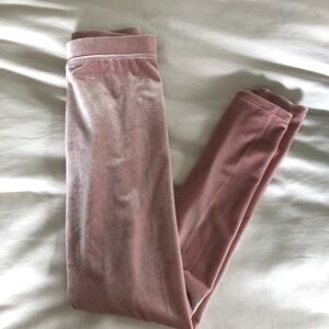 Crewcuts Pink Velvet Leggings